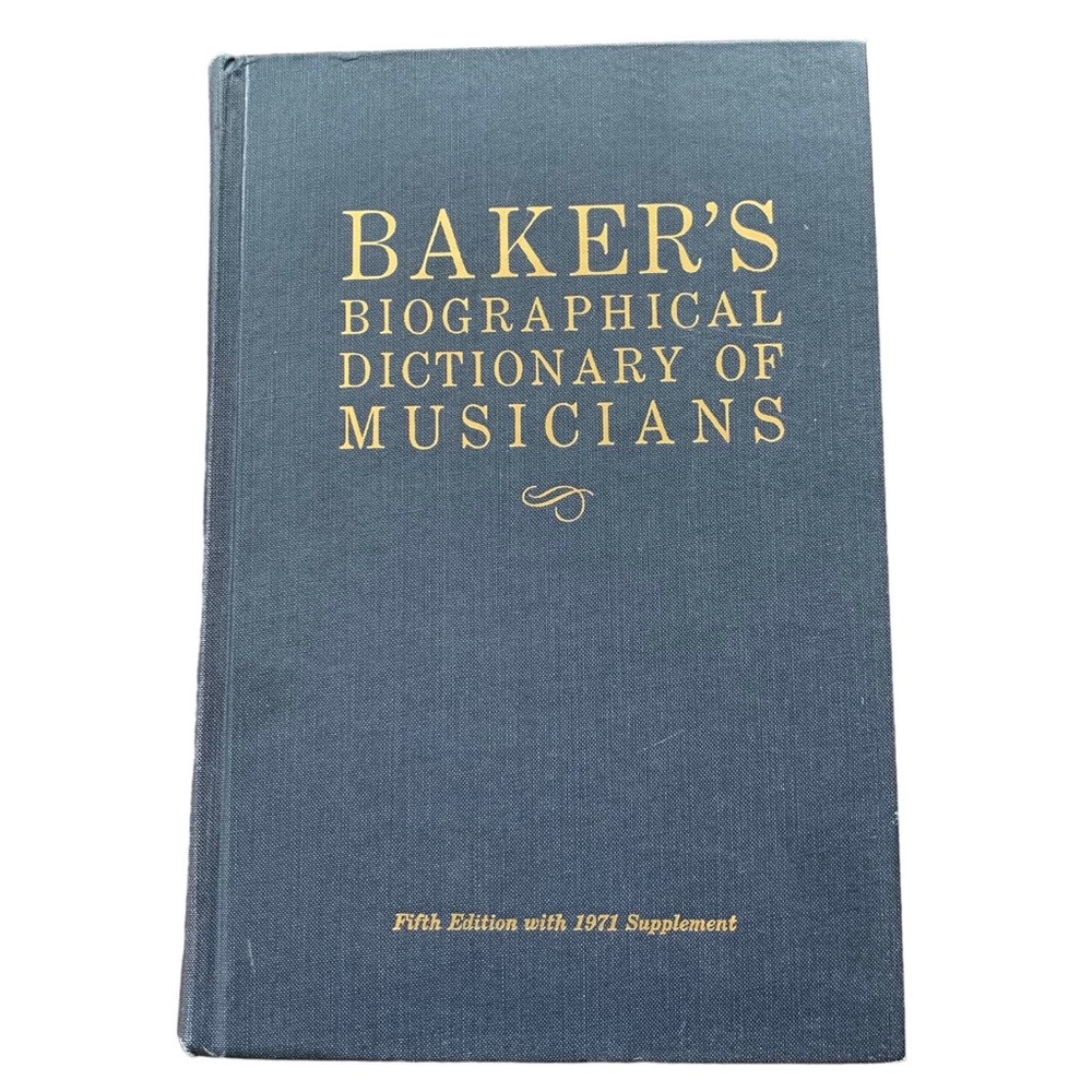 Vintage Baker’s Biographical Dictionary of Musicians 5th Edition